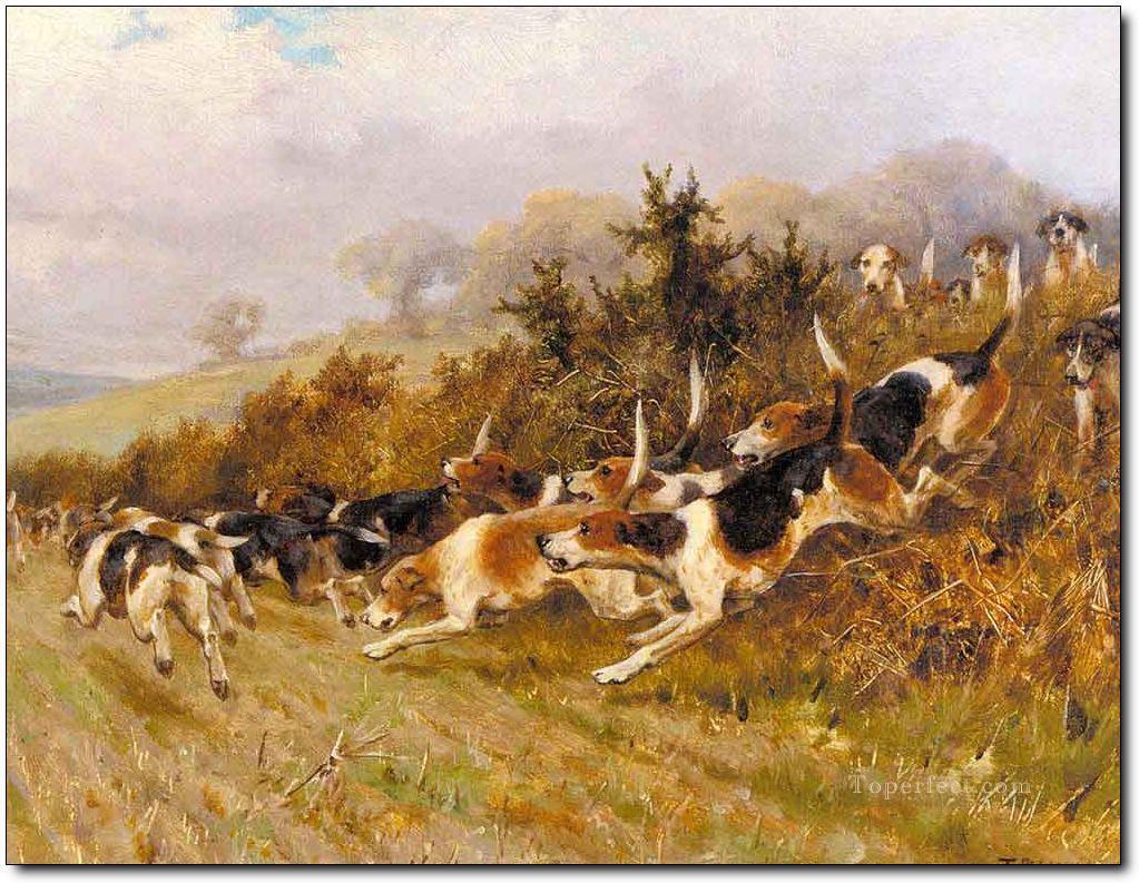 Gdr0001 classical hunting Oil Paintings